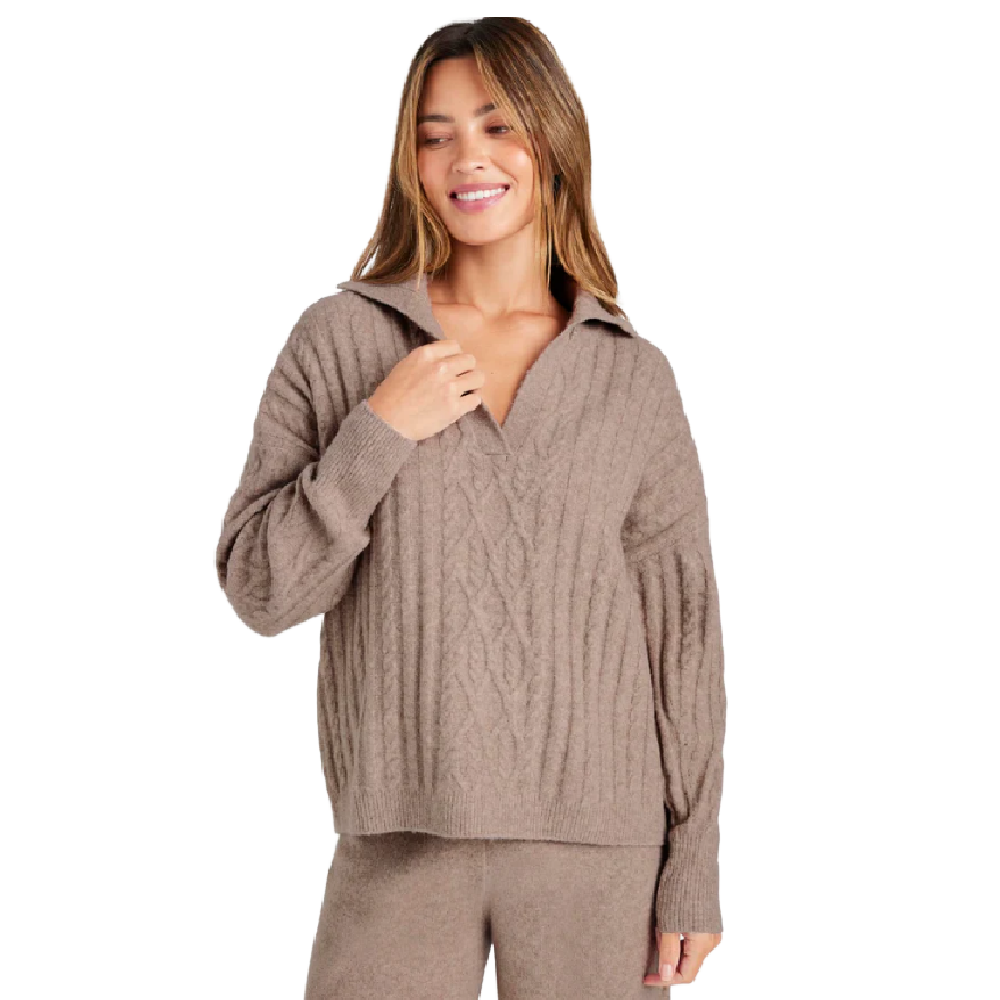 STASSI POLO SWEATER TAUPE