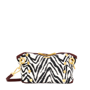 DANIEL CROSSBODY CLUTCH SML ZEBRA