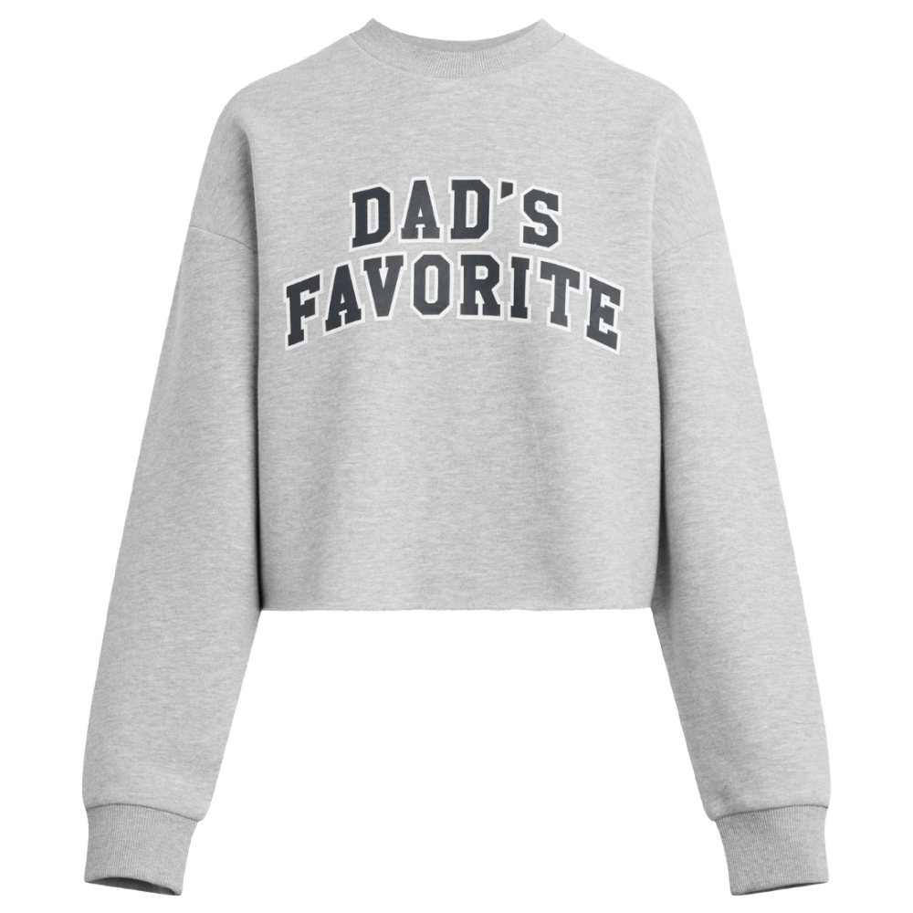 CROPPEDD DAD'S FAVORITE GREY