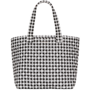 LARGE METRO TOTE DELUXE BLACK GINGHAM