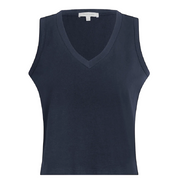 V NECK TANK NAVY