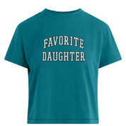 CROPPED COLLEGIATE TEE EMERALD