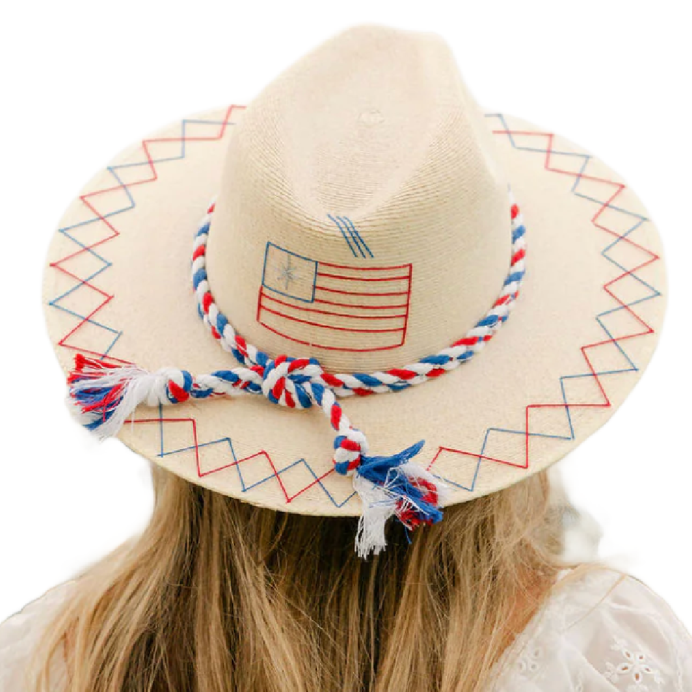WHITE PALMS USA FLAG