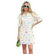 FISH DRESS IVORY