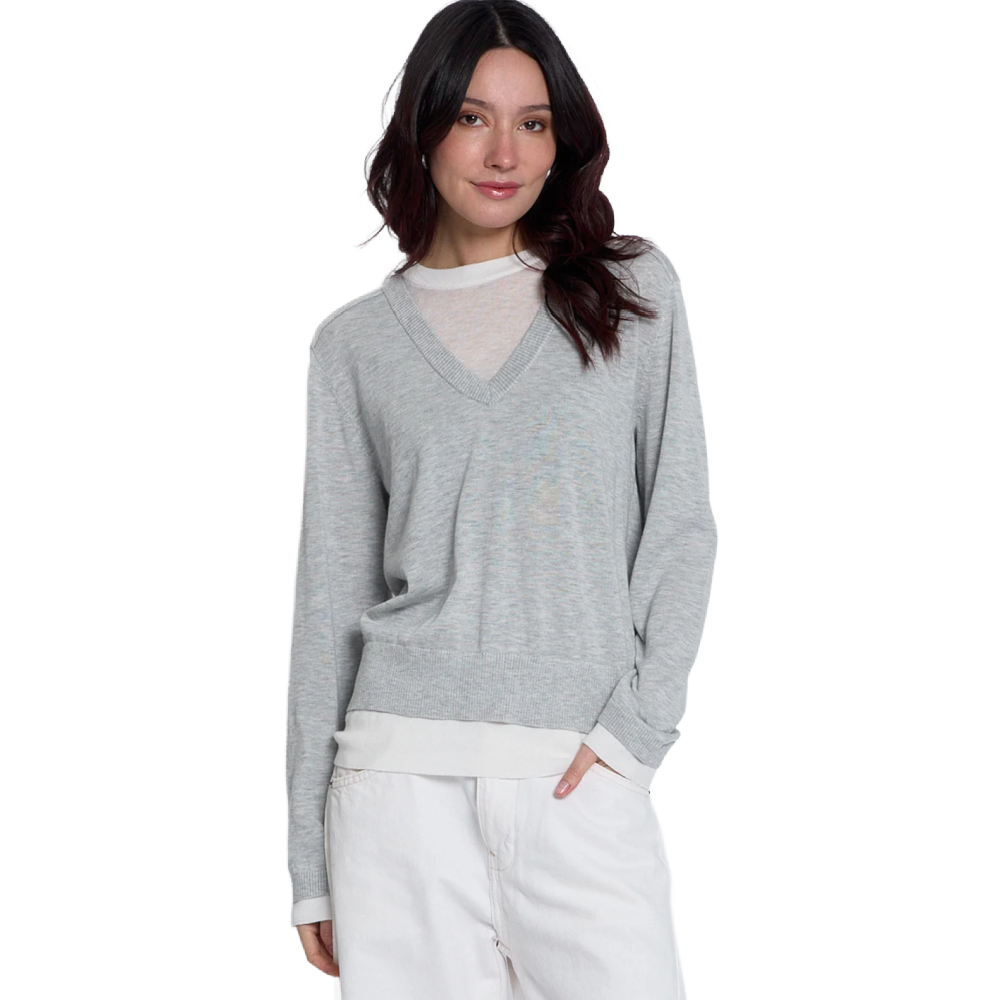 COEN LAYERED VNECK GREY