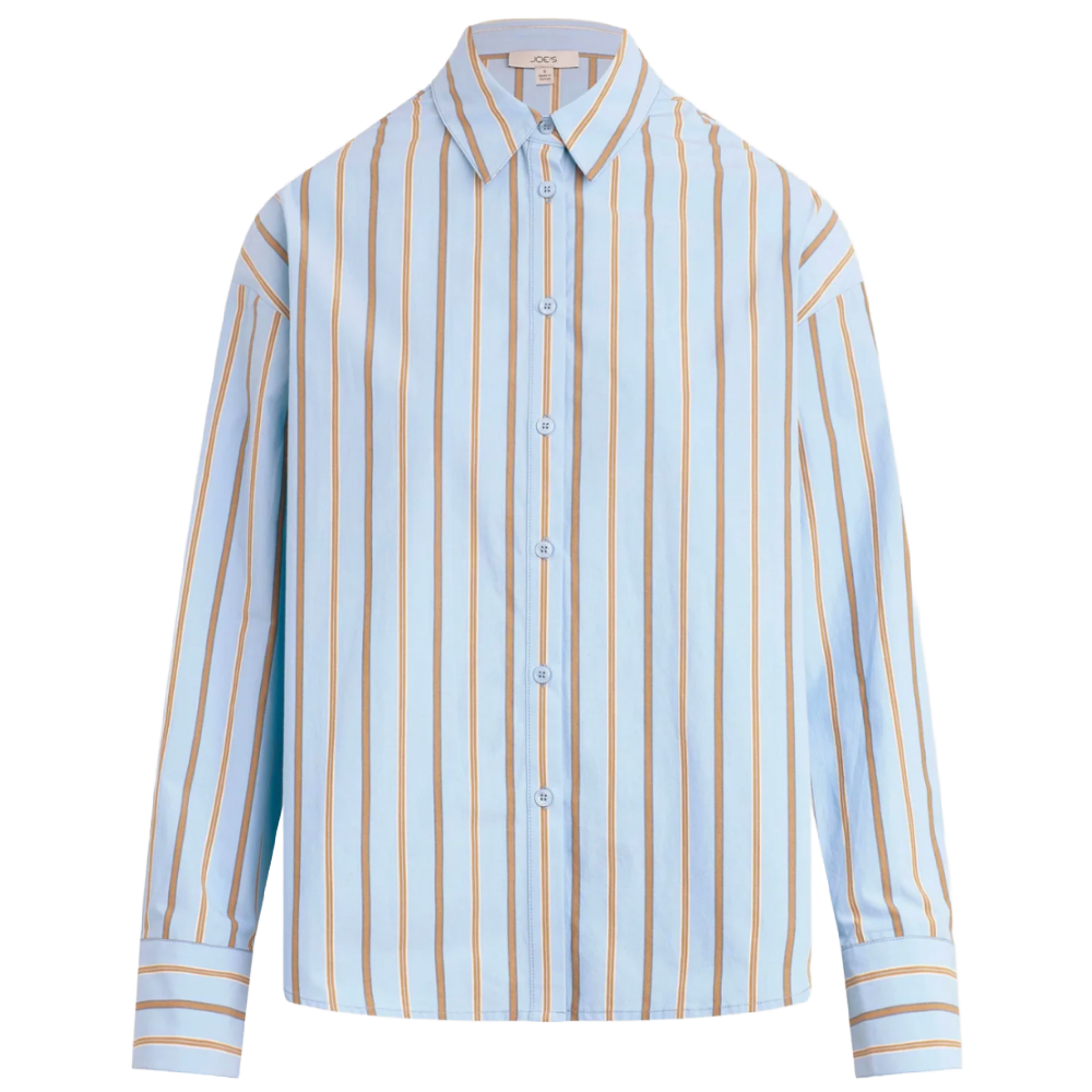 THE CINCHED WAIST SKY STRIPE