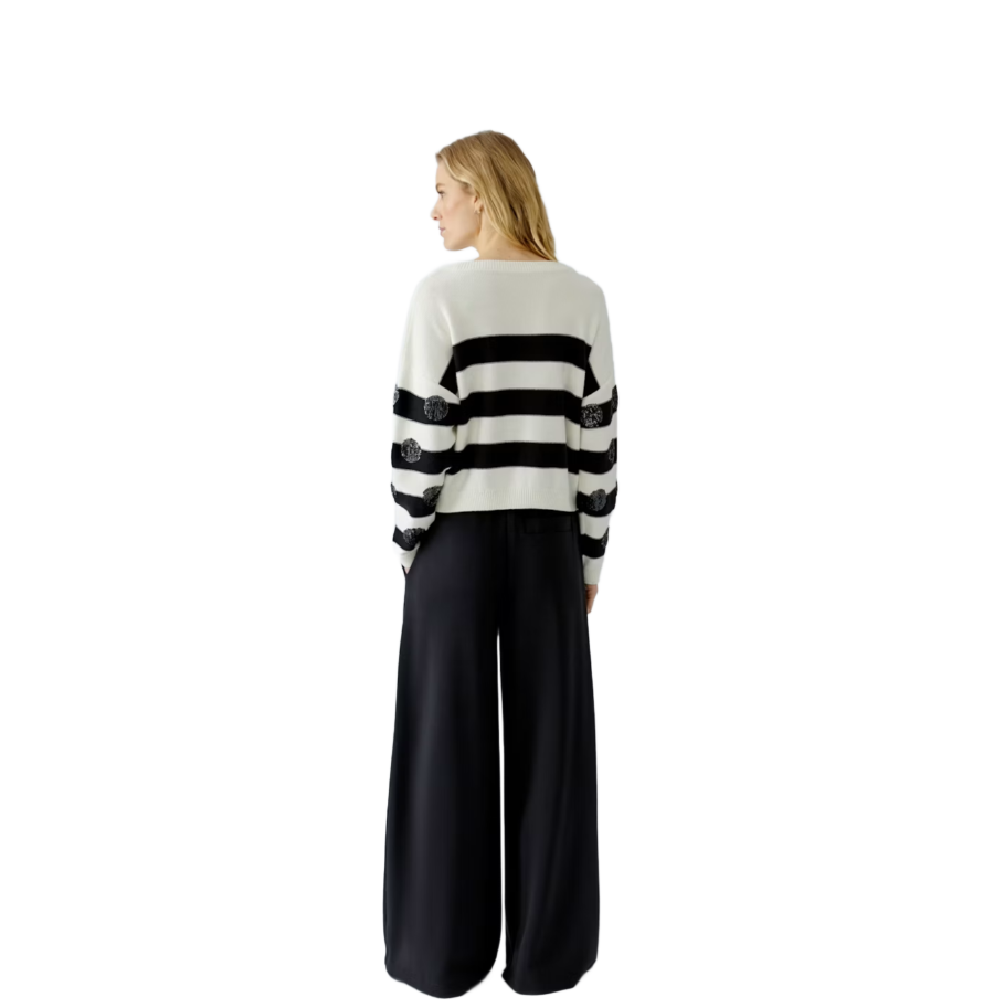 PULLOVER WHITE BLACK