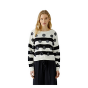 PULLOVER WHITE BLACK
