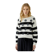 PULLOVER WHITE BLACK