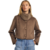ESME SHERPA JACKET BROWN