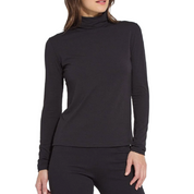 ESSENTIAL LONG SLEEVE TURTLENECK BLACK