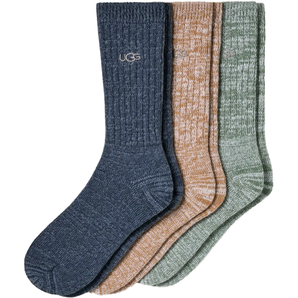 MEN'S TREY RIB KNIT 3 PACK BLUE GREEN