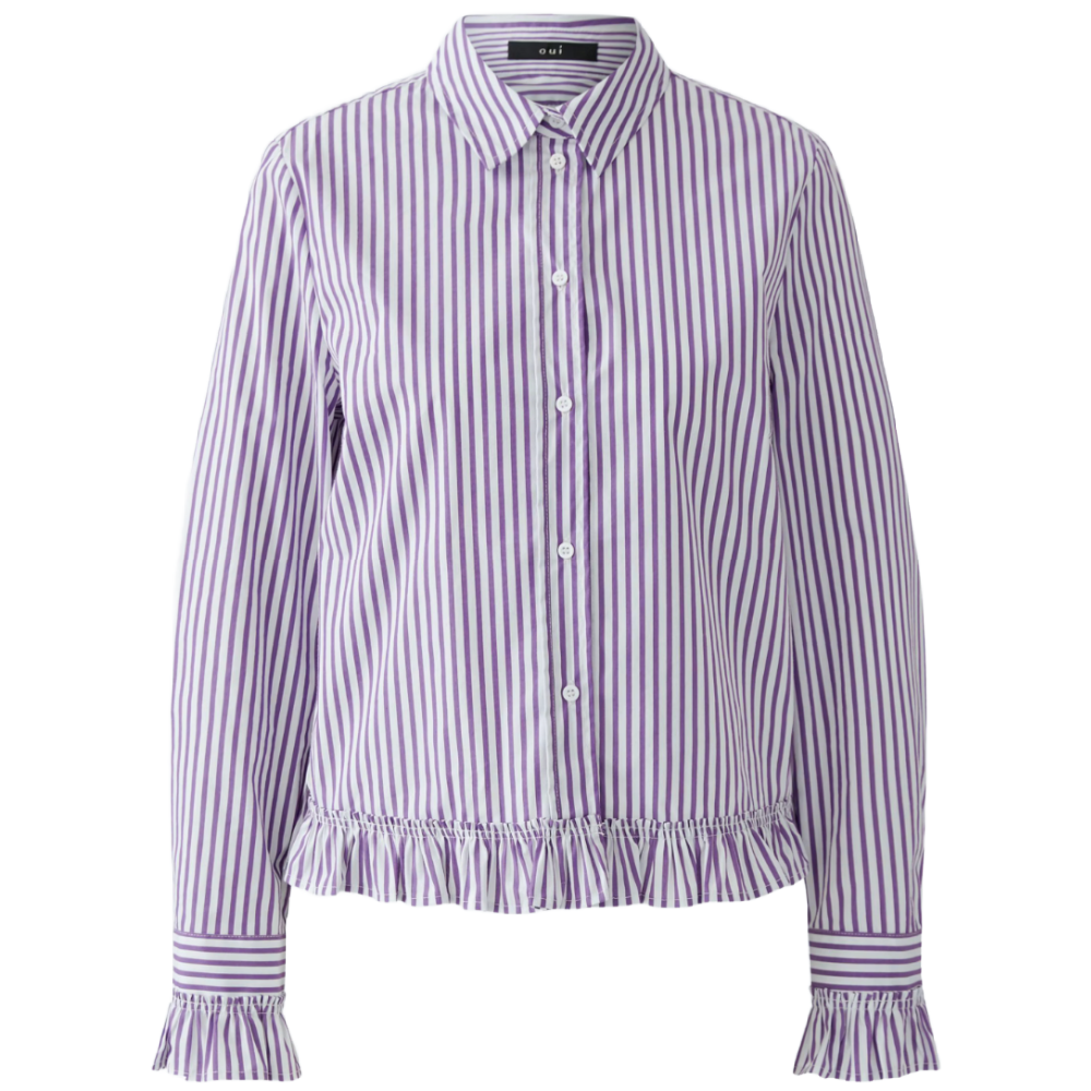 BLOUSE WHITE VIOLETT