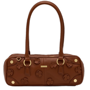 MEREDITH SMALL SIENNA FLORA/BRUSHED GOLD