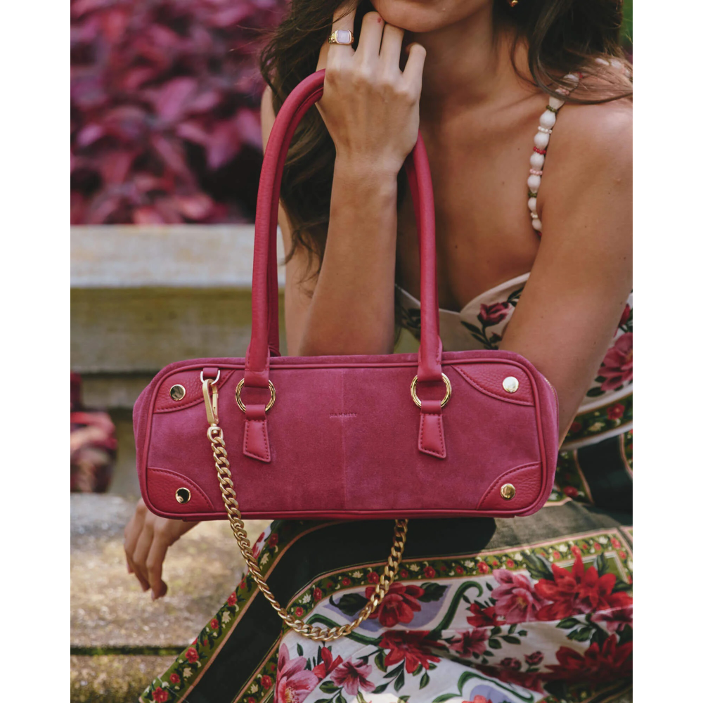 MEREDITH SMALL CALYPSO SUEDE/GOLD