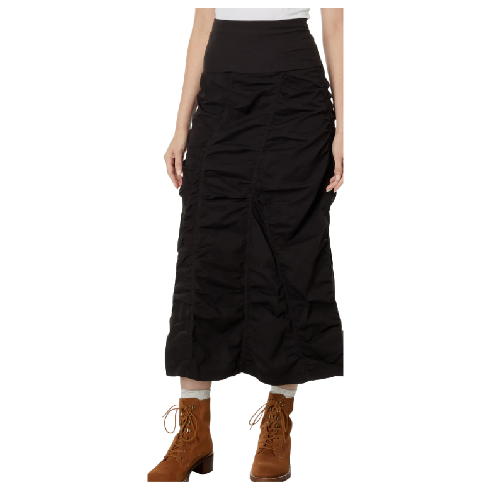 GORED SKIRT BLACK