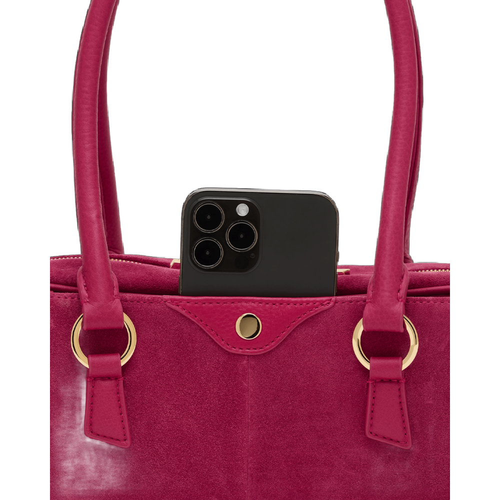 MEREDITH SMALL CALYPSO SUEDE/GOLD