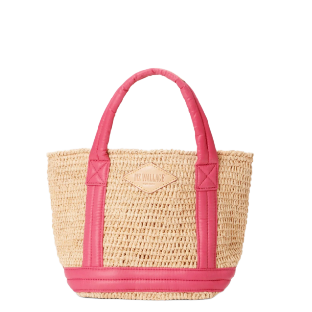 MINI RAFFIA TOTE ZINNIA