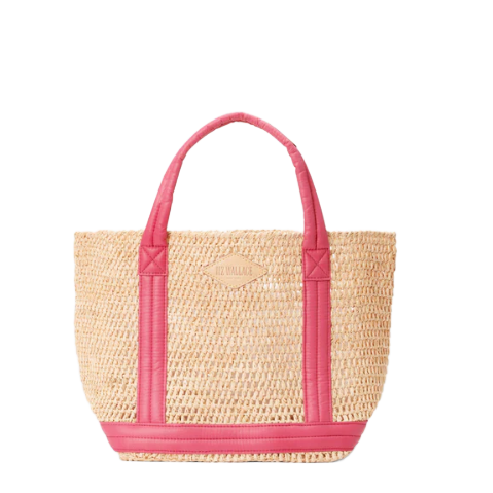 SMALL RAFFIA TOTE ZINNIA