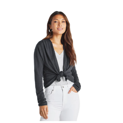 SAMI TIE CARDIGAN BLACK