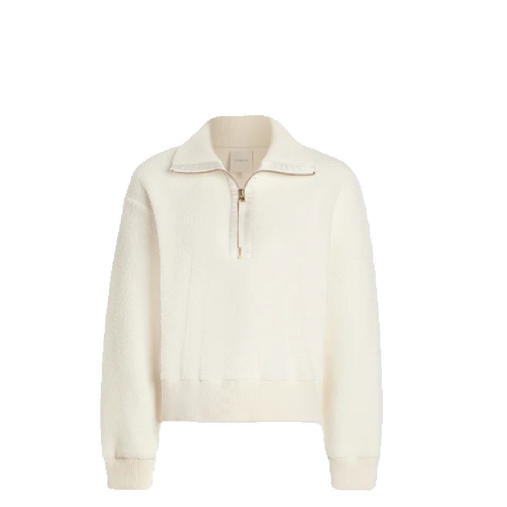 ROSELLA ZIP FLEECE WHITE