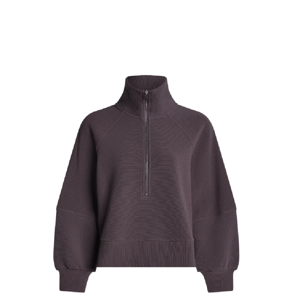 MILANO HALF ZIP CHOCOLATE