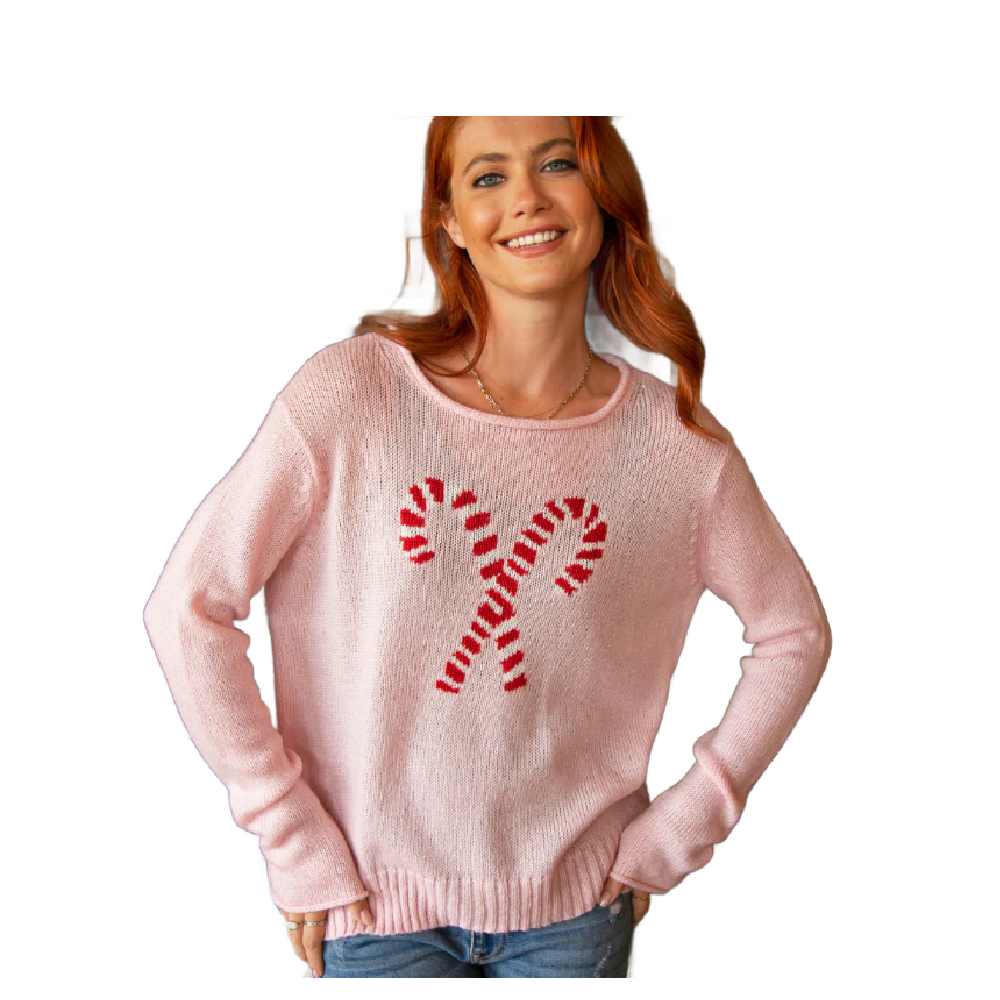 CANDY CANE SWEATER PINK