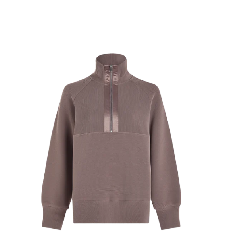 LISMORE HALF ZIP TAUPE