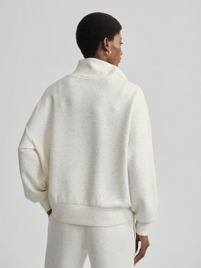 HAWLEY HALF ZIP IVORY MARL