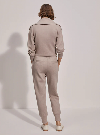 SLIM CUFF PANT TAUPE MARL