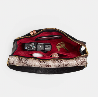 MONTANA CLUTCH LRG CONTRAST SNAKE