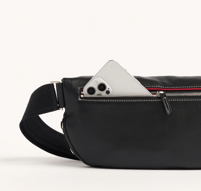 CHARLES CROSSBODY LRG BLACK SILVER