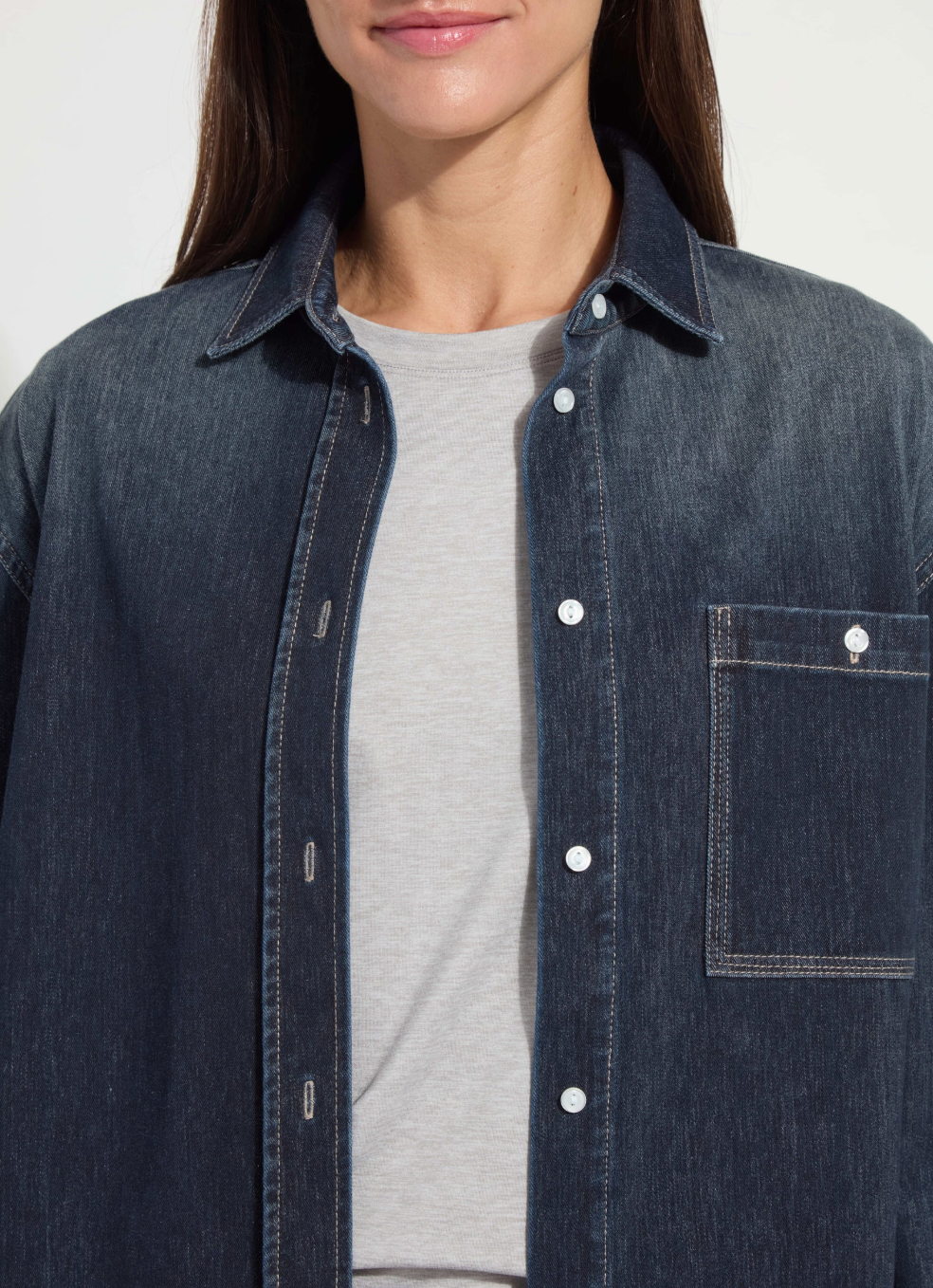 CASSIDY DENIM SHACKET