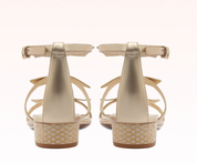 SLIM LOLITA RAFFIA GOLD