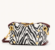 DANIEL CROSSBODY CLUTCH SML ZEBRA