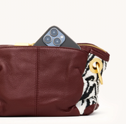 DANIEL CROSSBODY CLUTCH SML ZEBRA