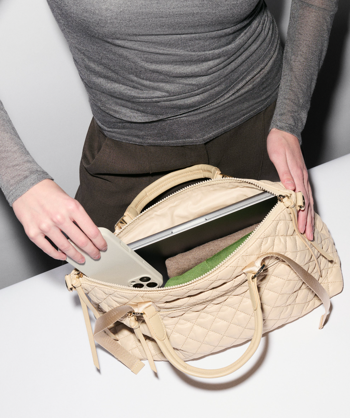 MEDIUM PARK SATCHEL BUFF