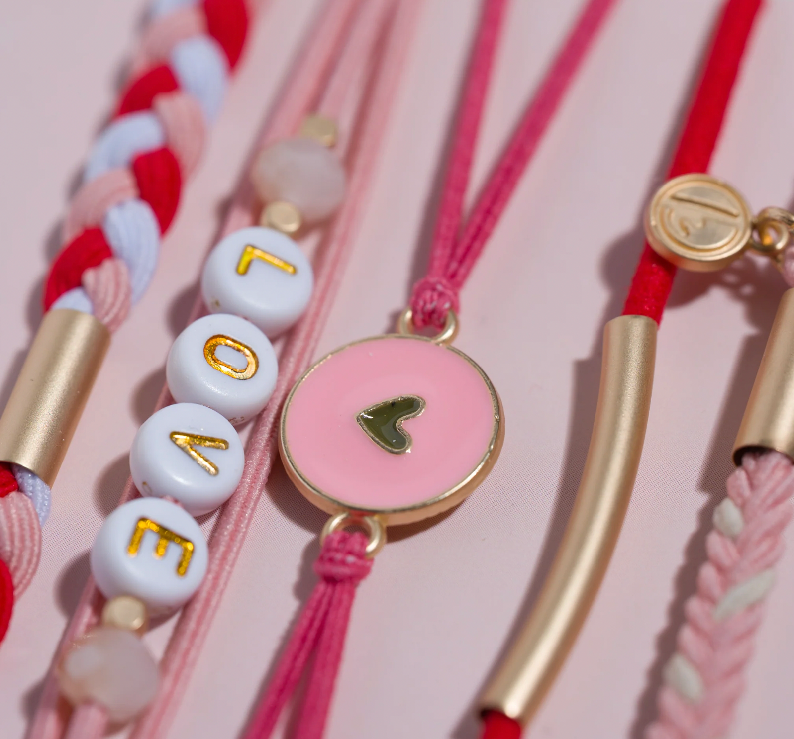 LOVE HAIR TIE BRACELET SET