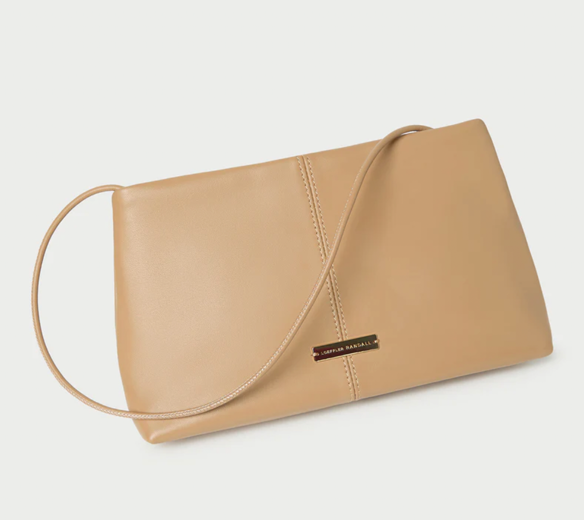 CORRINE GATHERED CLUTCH KHAKI