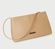CORRINE GATHERED CLUTCH KHAKI