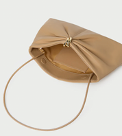 CORRINE GATHERED CLUTCH KHAKI