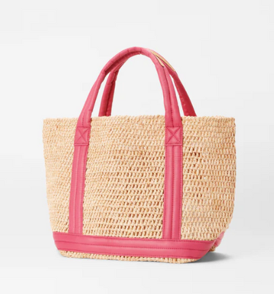 SMALL RAFFIA TOTE ZINNIA