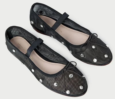 LEONIE BALLET FLAT BLACK