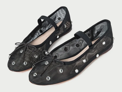 LEONIE BALLET FLAT BLACK