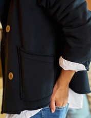 MINI BELFAST SWEATSHIRT PEACOAT NAVY