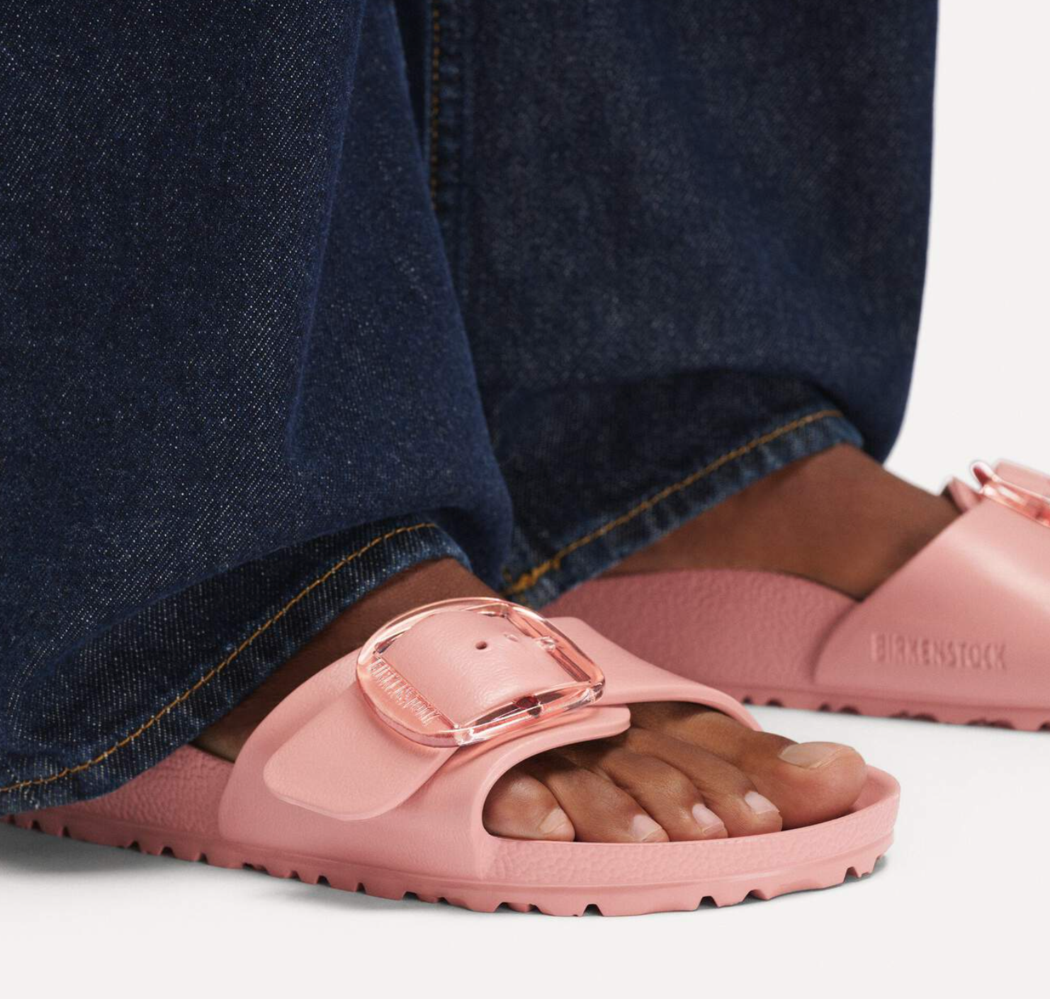 MADRID BIG BUCKLE EVA PINK CLAY