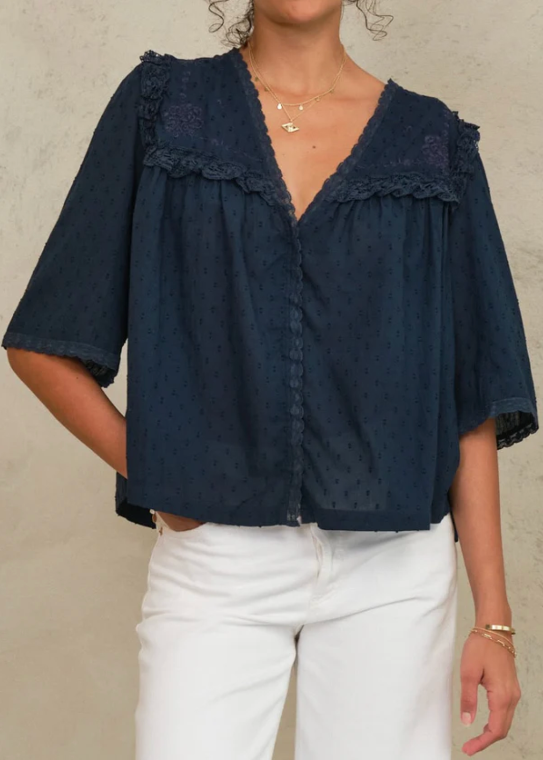 BREA FRILL NAVY