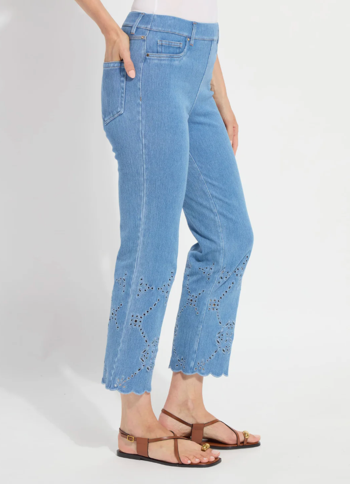 BILLIE EYELET DENIM