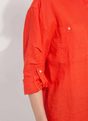 ROSE LINEN RED KISS