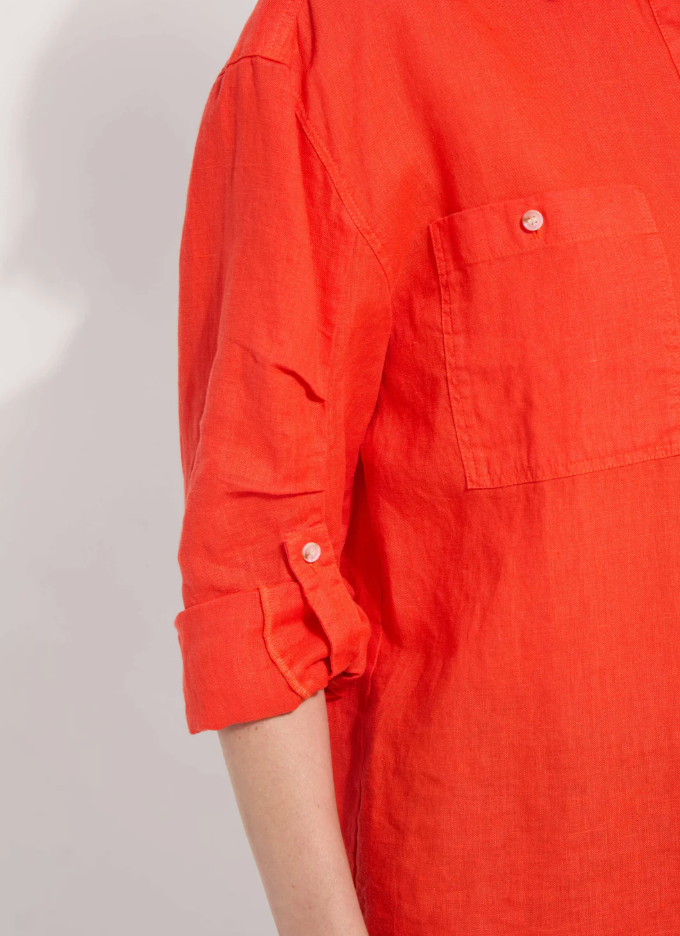 ROSE LINEN RED KISS